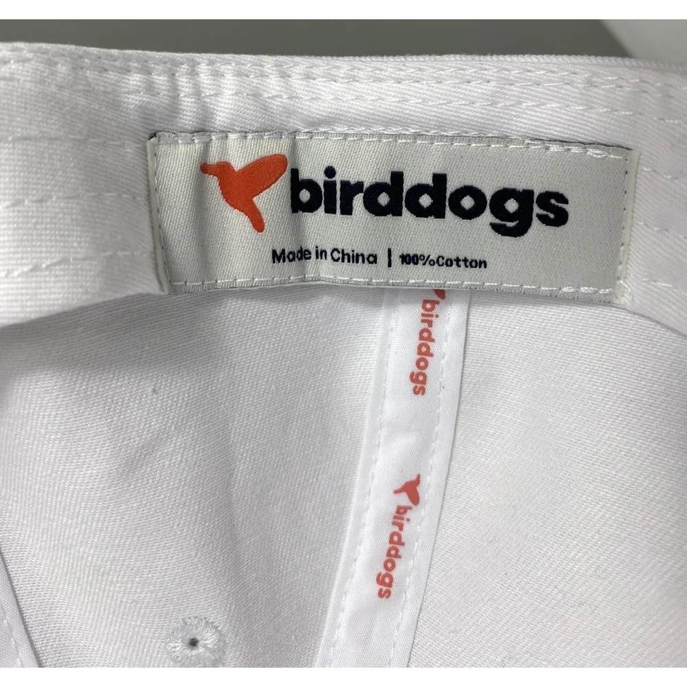 Birddogs White Rope Hat Snapback Cotton Twill Embroidered Bird Logo Cap Men